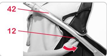 BRITAX B-MOBILE - Pour monter la capote 11, procéder comme suit: - 3