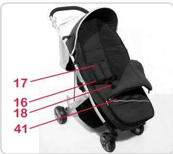 BRITAX B-MOBILE - Pour fixer la capote de pluie 40, procéder comme suit : - 2