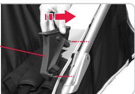 BRITAX B-MOBILE - Pour monter l'adaptateur travel system 44, procéder comme suit : - 1