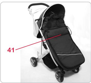 BRITAX B-MOBILE - Pour fixer la chancelière 41, procéder comme suit: - 6