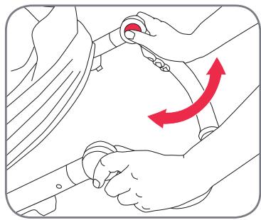 BRITAX AFFINITY - Ouvrir la barre de butoir - 1