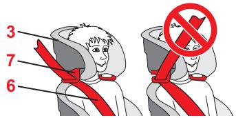 BRITAX ADVENTURE - Passez la ceinture dans les guidages rouges du siège infant. - 4