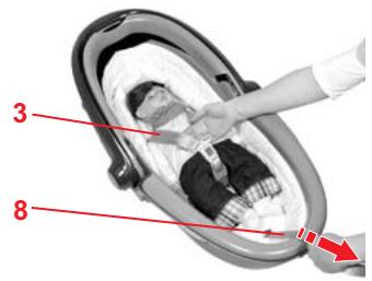 BRITAX BABY-SAFE SLEEPER - Mise en place de la ceinture du bébé - 2