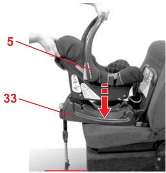 BRITAX ISOFIX ADAPTER - Fixation de la coque pour bébé avec l'adaptateur ISOFIX et le pied de maintien - 10