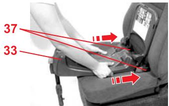 BRITAX ISOFIX ADAPTER - Fixation de la coque pour bébé avec l'adaptateur ISOFIX et le pied de maintien - 5