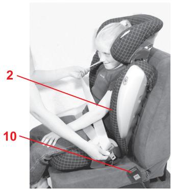BRITAX KID PLUS SICT - Poser la ceinture du véhicule - 1