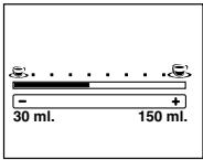 SOLAC CA4805 - C) A csészénkénti vízmennyiség beállítása - 1