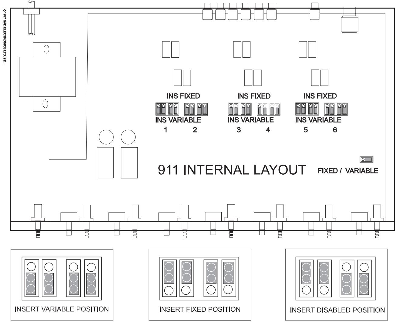 NAD 911 - FESTGESETZTE MIKROFONEINSTELLUNG - 1