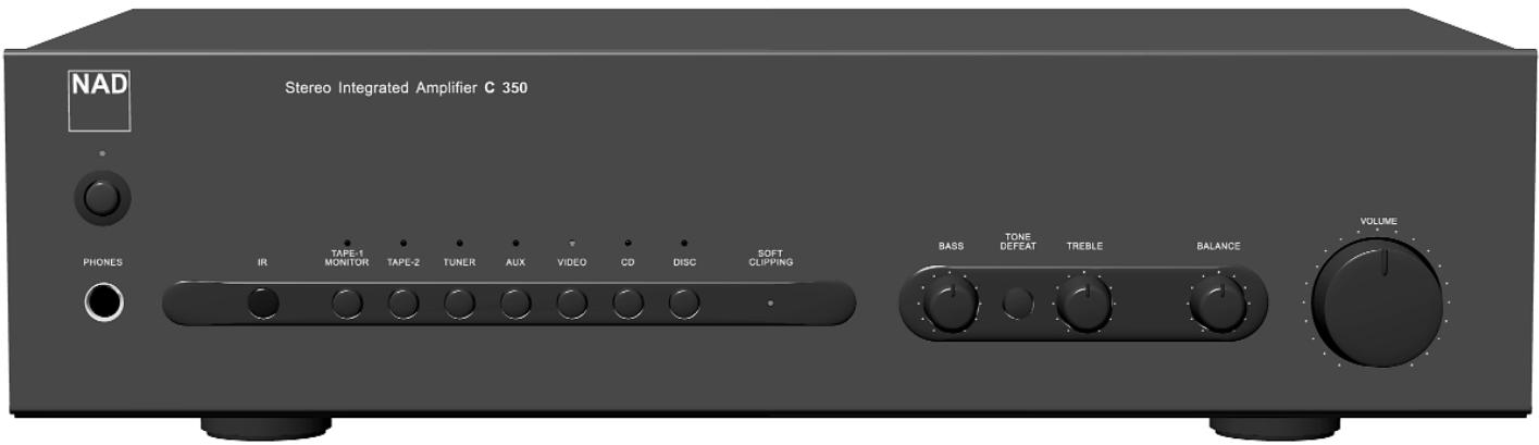 NAD C350 - Stereo Integrated Amplifier - 1