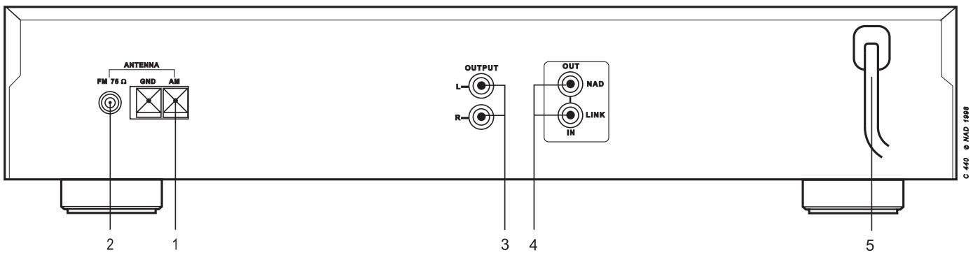 NAD C440 - OUTDOOR ANTENNA GROUNDING - 3