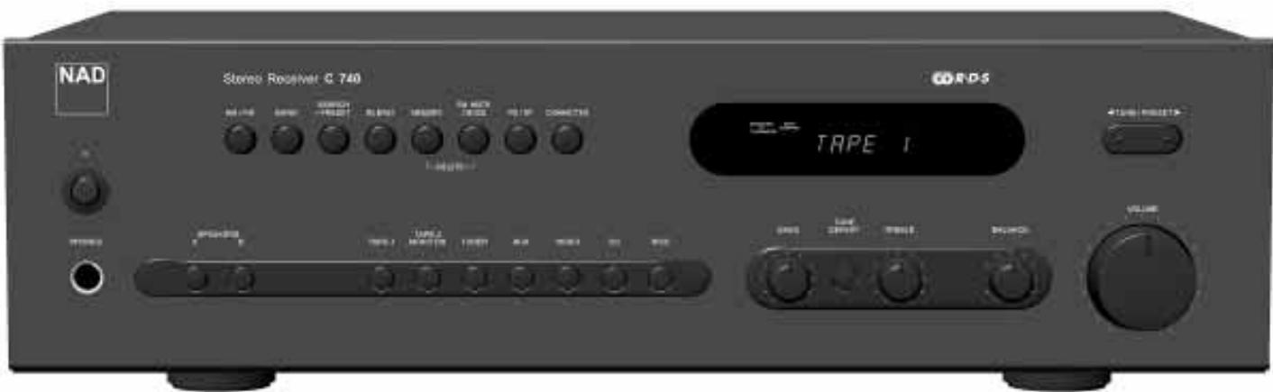 NAD C740 - Stereo AM/FM Receiver - 1