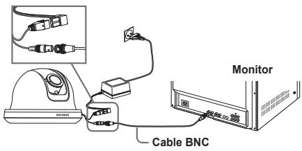 SAMSUNG SCC-B5342P - Conexión de cables y cambio de la configuración - 1