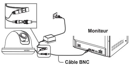 SAMSUNG SCC-B5342P - Connexion des câbles et modification des réglages - 1