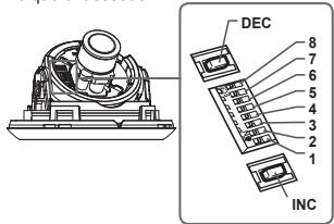 SAMSUNG SCC-B5342P - Régler les interrupteurs de fonction - 1