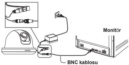 SAMSUNG SCC-B5342P - Kabolarin baglanmasi ve anahtararin ayarlanmasi - 1