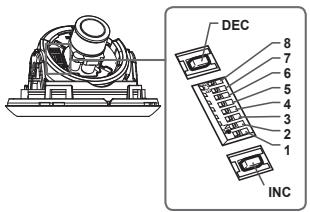 SAMSUNG SCC-B5342P - Setting function switches - 1