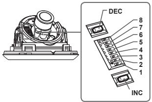 SAMSUNG SCC-B5342P - Ajuste de interruptores de referencia - 1