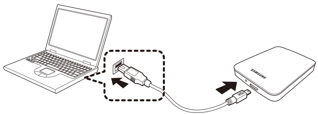 SAMSUNG HX-M640TAY - - Branchement à un ordinateur portable - 1
