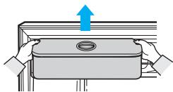 SAMSUNG RT561EBSM - REMOVING THE REFRIGERATOR ACCESSORIES - 4