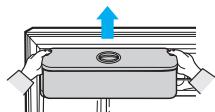 SAMSUNG RT561EBSM - Lift up and pull out the water tank. - 1