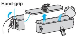 SAMSUNG RT561EBSM - Fill the water tank with water, ensuring that it is in a stable position, allowing for the extended water supply outlet. - 2