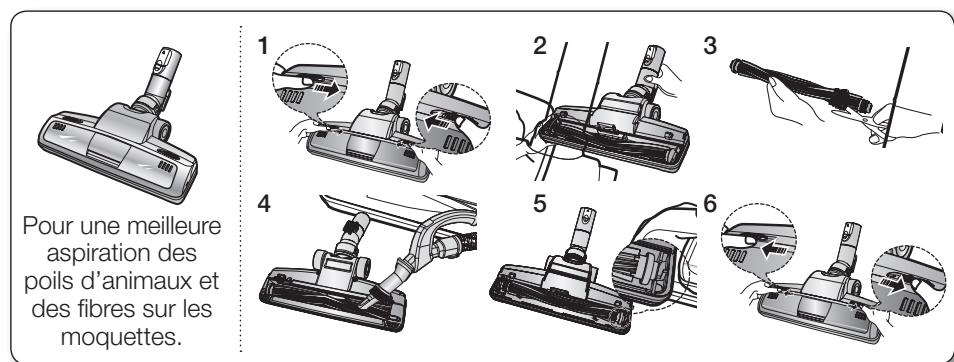SAMSUNG SC-8830 - BROSSE SPECIALE POILS D'ANIMAUX (EN OPTION) - 1