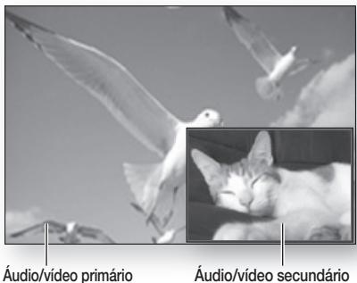 Áudio/vídeo primário Áudio/vídeo secundário
