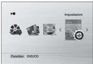 Impostazioni Function DVD/CD