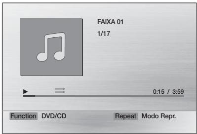 FAIXA 01 1/17 0:15 / 3:59 Function DVD/CD Repeat Modo Repr.