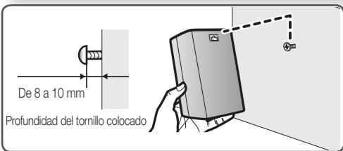 De 8 a 10 mm Profundidad del tornillo colocado