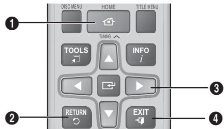 DISC MENU HOME TITLE MENU TUNING TOOLS INFO i RETURN EXIT ① ② ③ ④