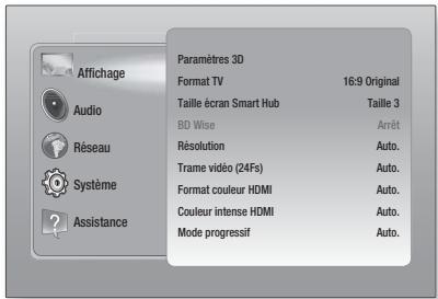 SAMSUNG HT-E4500 - Accéder à l'écran Paramètres - 1