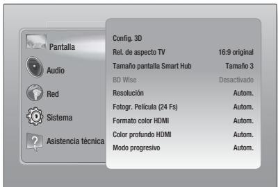 SAMSUNG HT-E4500 - Acceso a la pantalla de configuración - 1