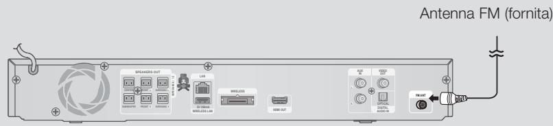 SAMSUNG HT-E4500 - Collegamento dell'antenna FM - 1