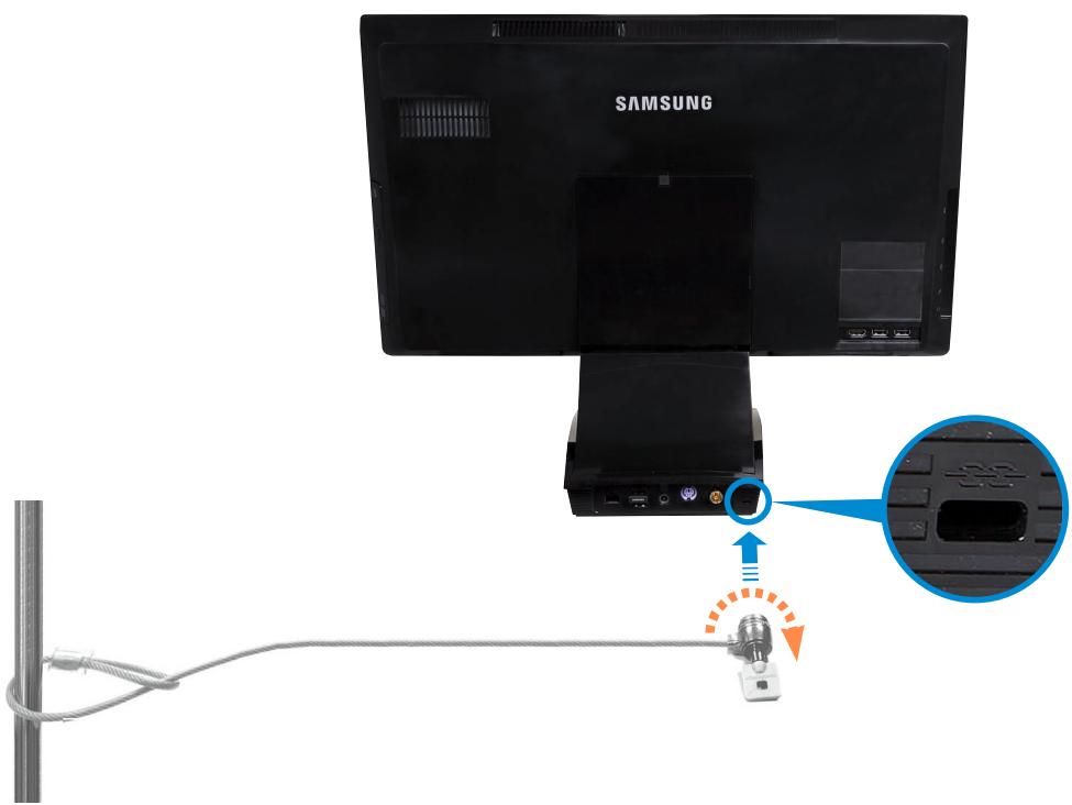 SAMSUNG DP300A2A - Using the Security Slot - 1