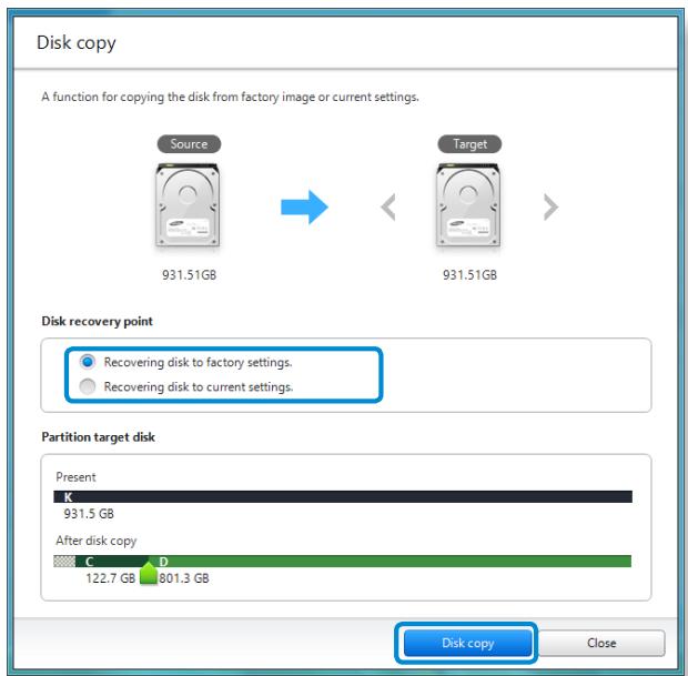 SAMSUNG DP300A2A - To copy the external storage disk - 3