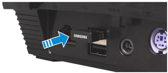 SAMSUNG DP300A2A - Installing the wireless receiver - 2