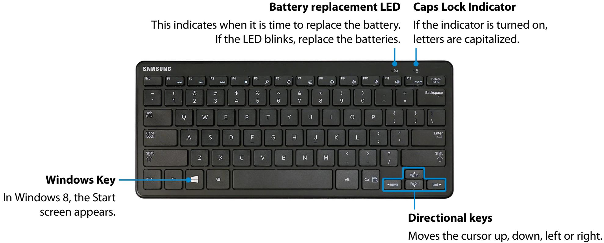 SAMSUNG DP500A2D - Wireless keyboard - 4