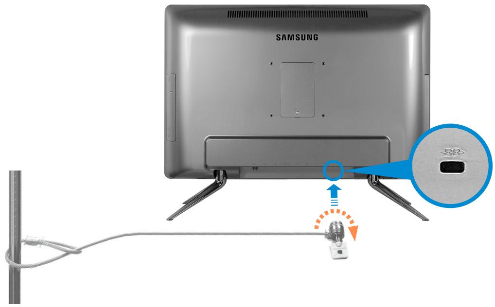 SAMSUNG DP500A2D - Using the Security Slot - 1