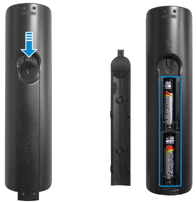 SAMSUNG DP500A2D - Installing the batteries - 1