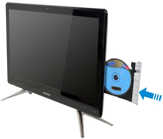 SAMSUNG DP500A2D - Inserting and Ejecting a CD - 1
