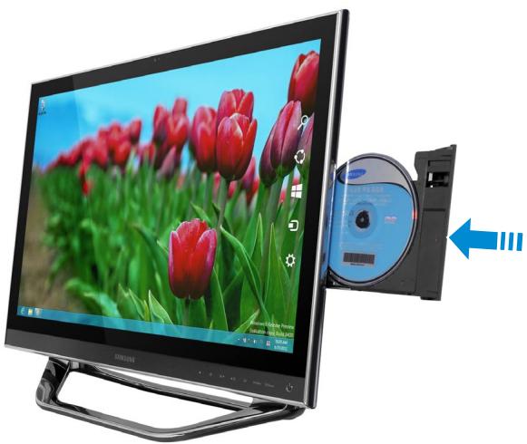 SAMSUNG DP700A7D-S02FR,  DP700A3D-S01FR - Insertion et éjection d'un CD - 1