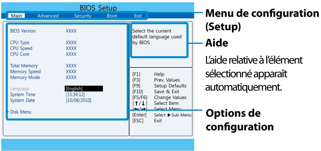 SAMSUNG DP700A7D-S02FR,  DP700A3D-S01FR - Ecran de configuration du BIOS - 2