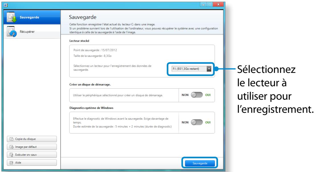 SAMSUNG DP700A7D-S02FR,  DP700A3D-S01FR - Sauvegarde - 2