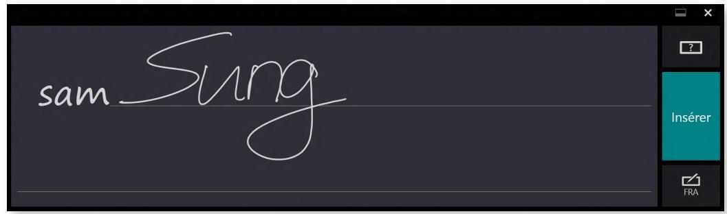 SAMSUNG DP700A7D-S02FR,  DP700A3D-S01FR - Saisie de caractères en mode d'écriture manuscrite - 1