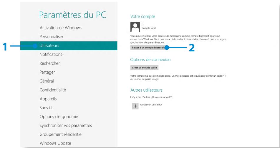 SAMSUNG DP700A7D-S02FR,  DP700A3D-S01FR - Configuration de votre compte Microsoft - 1