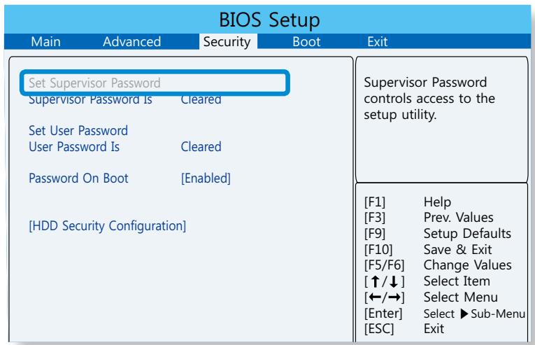 SAMSUNG DP700A7D-S02FR,  DP700A3D-S01FR - Définition d'un mot de passse superviseur - 1