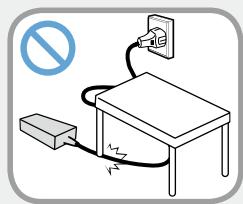SAMSUNG DP700A7D-S02FR,  DP700A3D-S01FR - Précautions à prendre lors de l'utilisation de l'adaptateur CA - 2