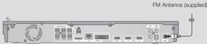 SAMSUNG HT-E5550 - Connecting the FM Antenna - 1