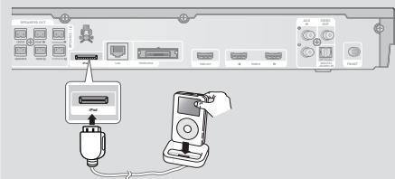 SAMSUNG HT-E5550 - Using a Dock - 1